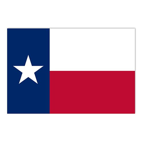 Texas Polyester Fabric Flag 5ft x 3ft