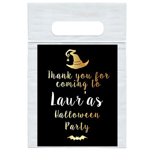 Personalised Witch Please Card Insert with Clear Sealable Bag - Pack of 8