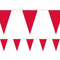 Red Fabric Pennant Bunting - 24 Flags - 8m