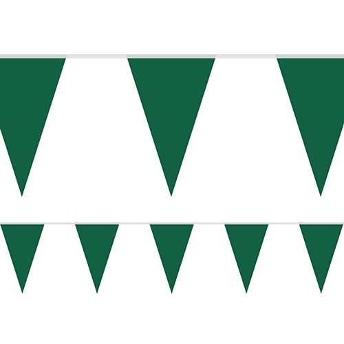 Emerald Green Fabric Pennant Bunting - 24 Flags - 8m