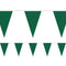 Emerald Green Fabric Pennant Bunting - 24 Flags - 8m