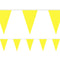 Canary Yellow Fabric Pennant Bunting - 24 Flags - 8m