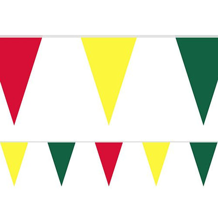 Fiesta Fabric Pennant Bunting - 24 Flags - 8m