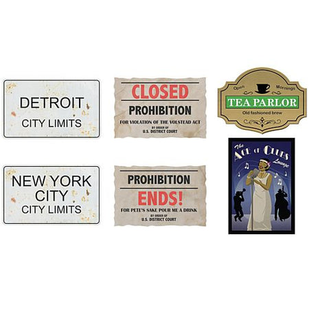 Prohibition Cutouts - 36cm - Pack of 6