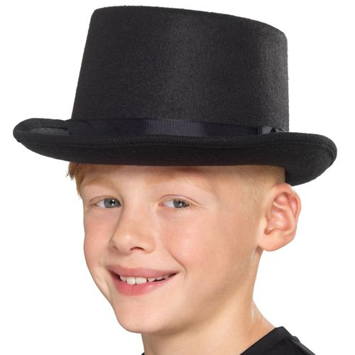 Children's Black Top Hat