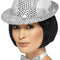 Silver Sequin Trilby Hat