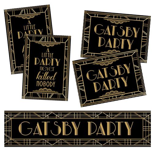 1920s Gatsby Poster Pack