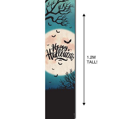 Happy Halloween Portrait Wall Banner Decoration - 1.2m