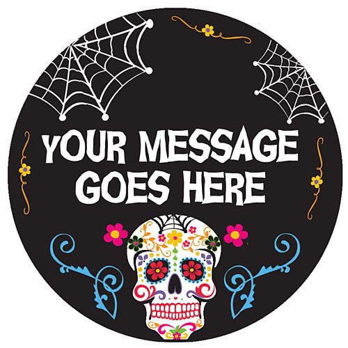 Personalised Badge 58mm - Day of the Dead