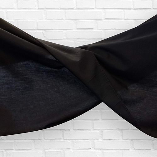 Black Fabric Drapes - 1.1m Wide - Per Metre
