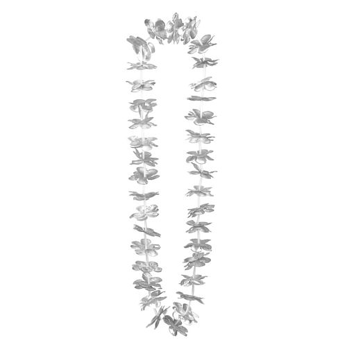 Silver Flower Lei Neck Garland