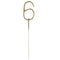 Gold Number 6 Party Sparkler - 17.8cm