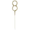 Gold Number 8 Party Sparkler - 17.8cm