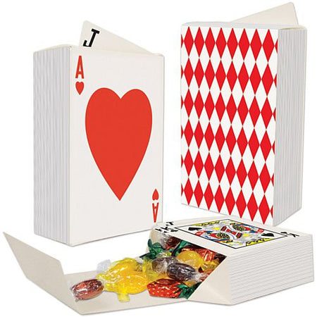 Deck of Cards Favour Boxes - 10cm - Pack of 3