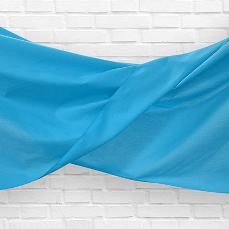 Light Blue Fabric Drapes - 1.1m Wide - Per Metre