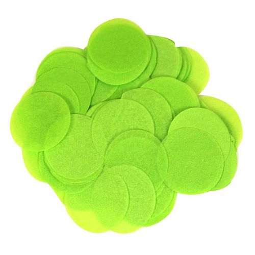 Biodegradable Lime Green Paper Confetti 15mm - 14g