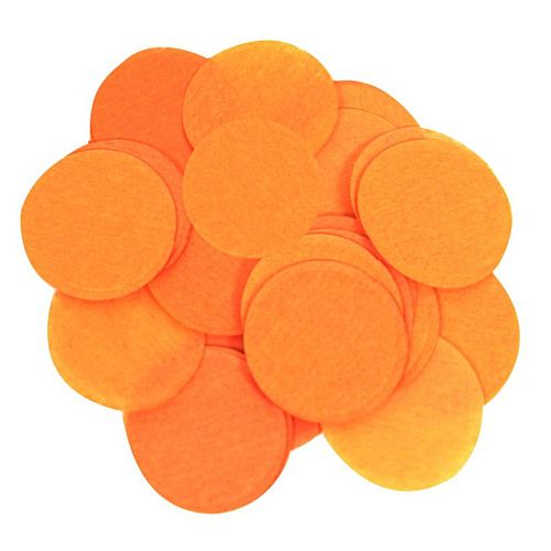 Biodegradable Orange Paper Confetti 15mm - 14g