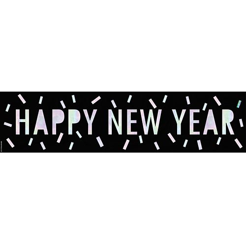 Happy New Year New Year Disco Banner - 120cm x 30cm