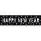Happy New Year New Year Disco Banner - 120cm x 30cm