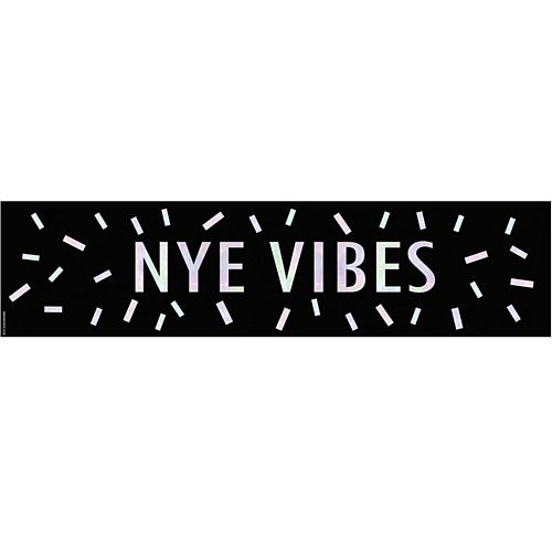 NYE Vibes New Year Disco Banner - 120cm x 30cm