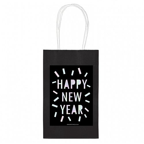 New Year Disco Paper Party Bags- Pack of 4