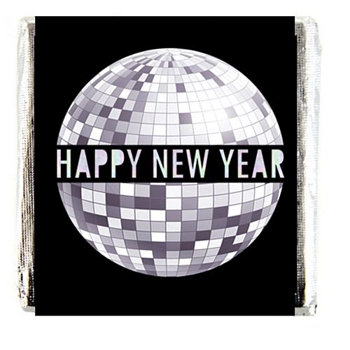 New Year Disco Square Chocolates - Pack of 16