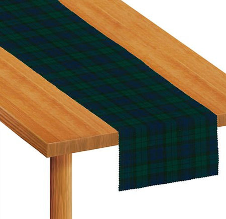 Blue Tartan Fabric Table Runner - Each