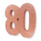 Rose Gold Glitter Number 80 Table Decoration - 20cm
