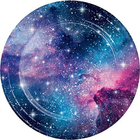 Galaxy Party Dinner Plates - 23cm - Pack of 8