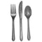 Silver Glitter Premium Plastic Cutlery - 18cm - Pack of 24
