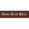 Red Tartan Personalised Banner - 1.2m