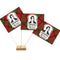 Burns Night Paper Table Flags 15cm on 30cm Pole