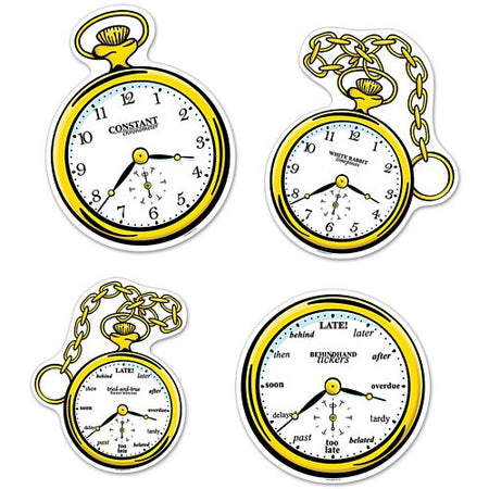 Clock Cutouts - 32.4cm - Pack of 4