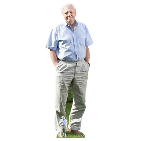 David Attenborough Lifesize Cardboard Cutout 1.87M