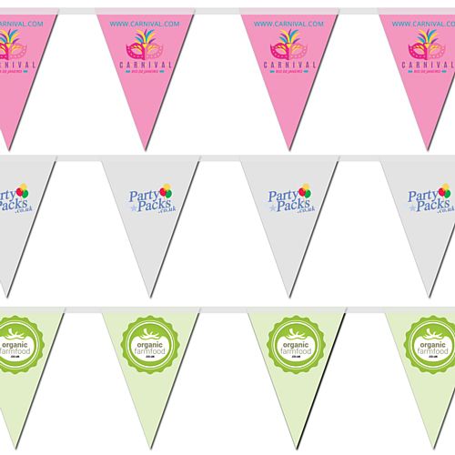 Bespoke Triangular Bunting - 12 Flags - 3m