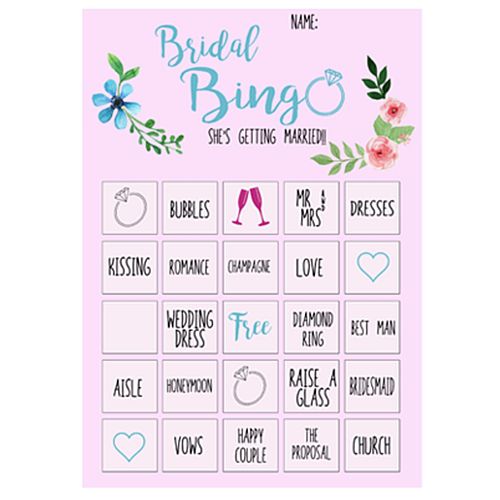 Hen Party Bride Bingo Game - Pack of 14