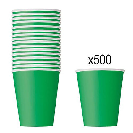Green Paper Cups - 266ml - Pack of 500