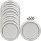Silver Paper Plates - 23cm - Pack of 500
