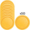 Yellow Paper Plates - 23cm - Pack of 500