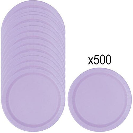 Pastel Lilac Paper Plates - Each - 9
