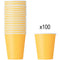Yellow Paper Cups - 266ml - Pack of 100