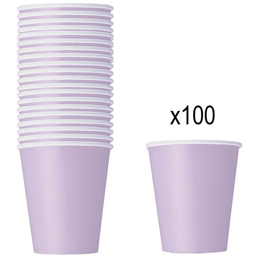 Pastel Lilac Paper Cups - 266ml - Pack of 100