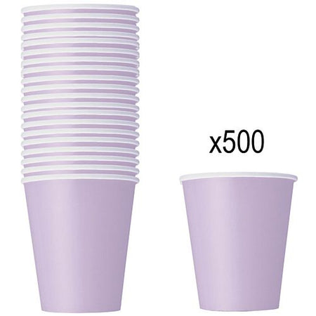 Pastel Lilac Paper Cups - 266ml - Pack of 500
