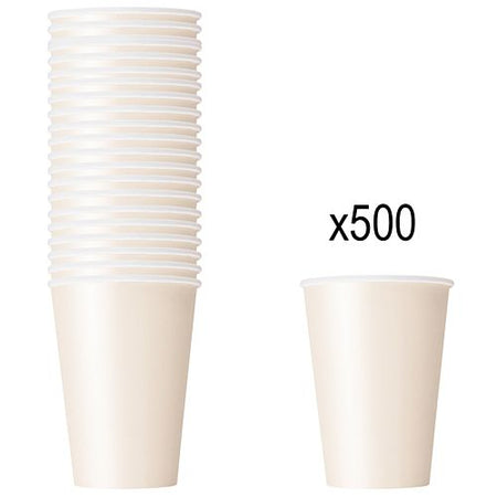 Vanilla Cream (Ivory) Paper Cups - 266ml - Pack of 500