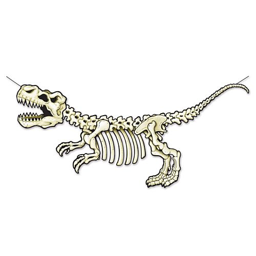 T-Rex Dinosaur Skeleton Garland - 1.5m