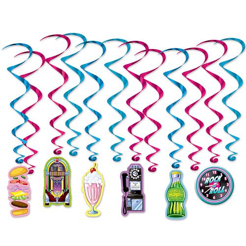 Soda Shop Whirls - 82cm - Pack of 12