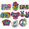 60's Flower Power Cutouts - 30cm - Pack of 11