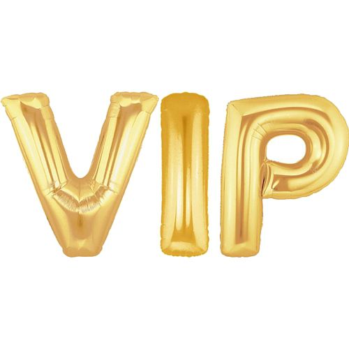 VIP 34" Gold Foil Balloon Pack