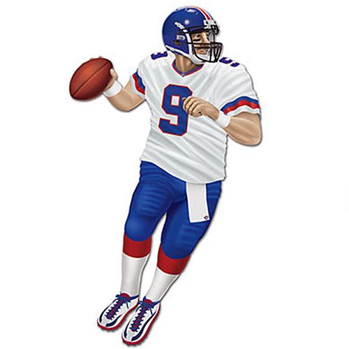 American Football Quarterback Jointed Card Cutout Wall Decoration - 1.8m