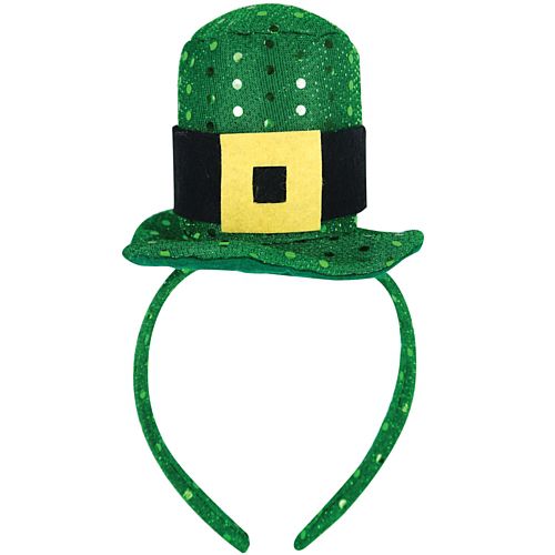 Mini Sequinned Irish Hat on Heaband
